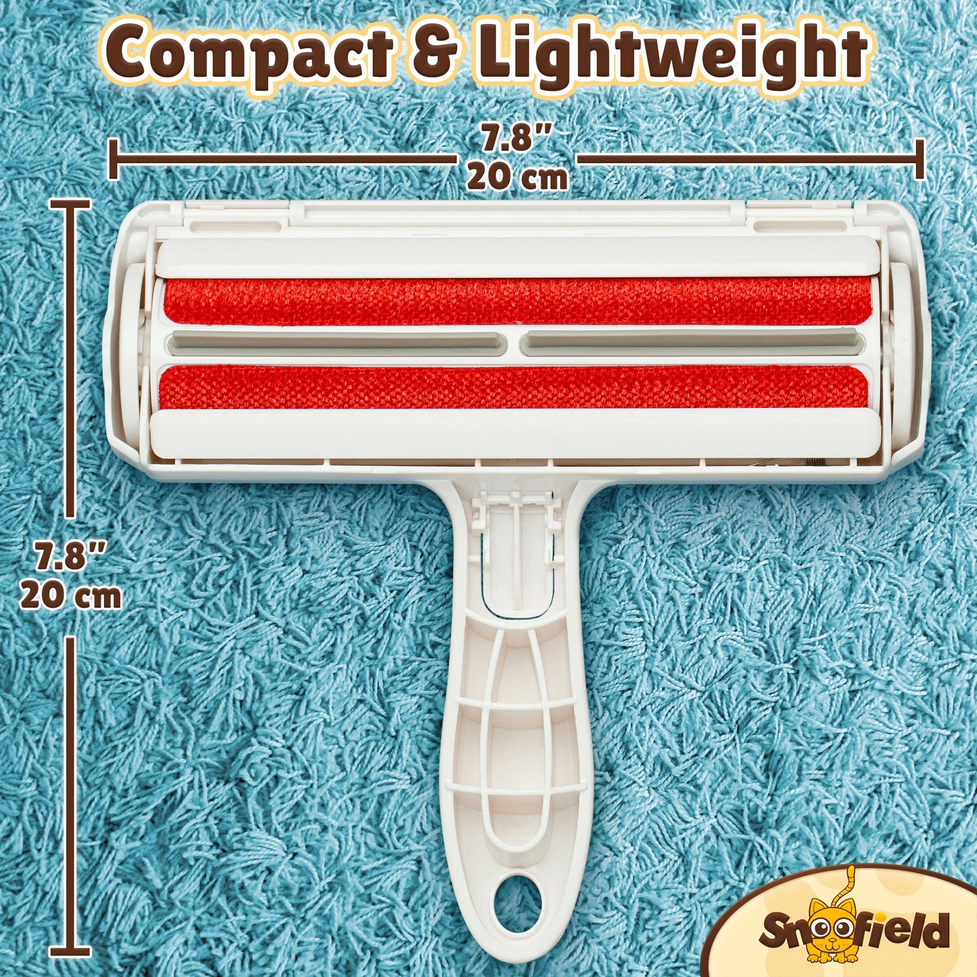 Pet Hair Remover Brush, Reusable Lint Roller, Dog & Cat Fur Removal Tool