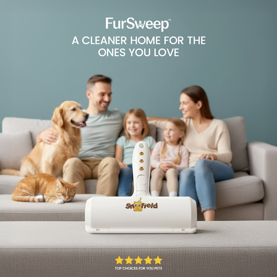 FurSweep™ Pet Hair Cleaner – Reusable Roller for Furniture, Carpets & Clothes